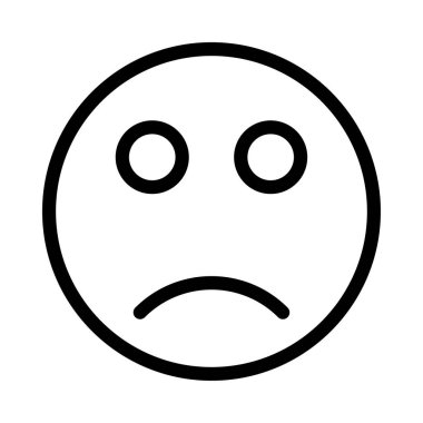 Beyaz arka plan, vektör, illüstrasyon izole emoji düz simgesi