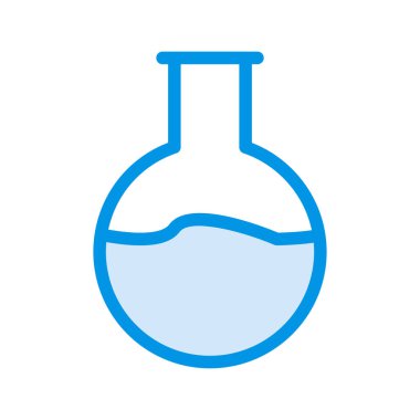 Anahat yuvarlak şişesi izole sıvı ile