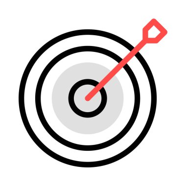 hedef simge vektör illüstrasyonu 