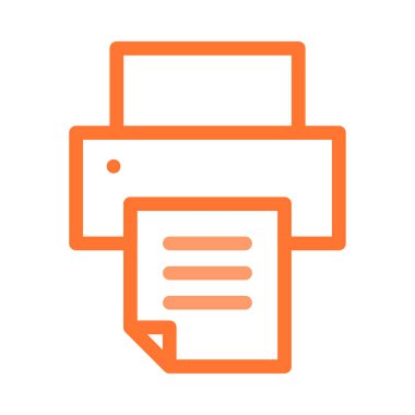 Yazıcı simgesi tasarım, vektör