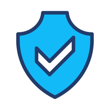 kalkan ikon vektör illüstrasyonu 