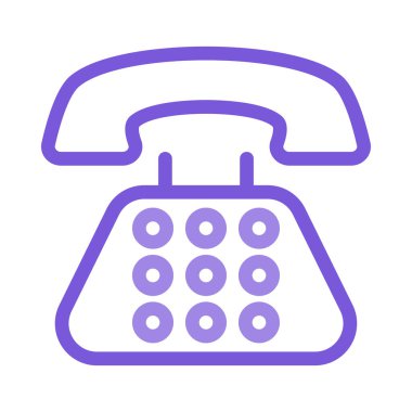 Telefon simgesi vektör illüstrasyonu 