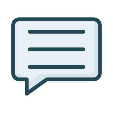 Sohbet simgesi vektör illüstrasyonu 