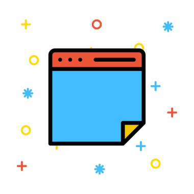 Web renk tasarım simgesi geliştirme için 