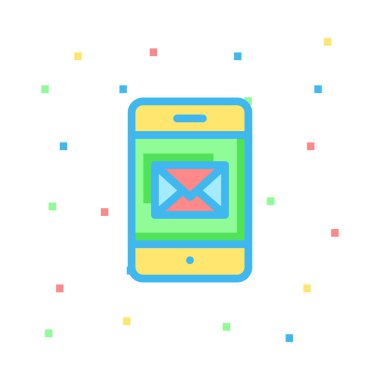 Web telefon simgesi. Vektör çizim