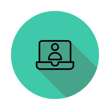 Web geliştirme için mobil tasarım simgesi. Vektör çizim