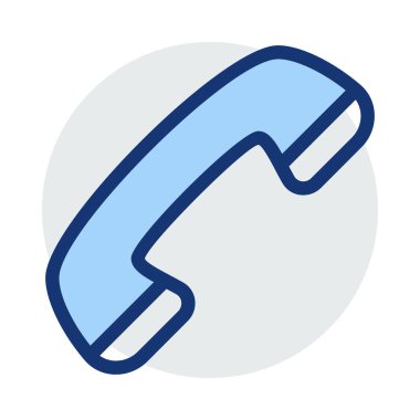 Telefon simgesi vektör illüstrasyonu 