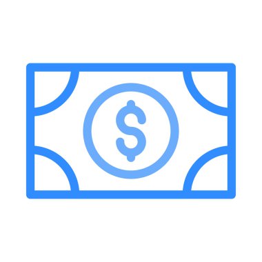 Dolar simgesi vektör illüstrasyonu  