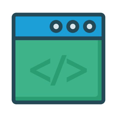 Vektör renk simgesi web için