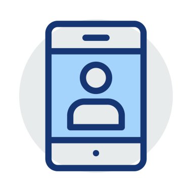 Web geliştirme için mobil tasarım simgesi. Vektör çizim