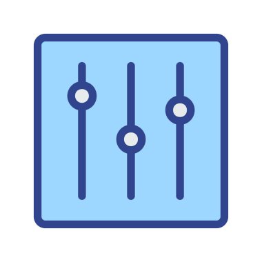 Mavi web renk tasarım simgesi geliştirme için 