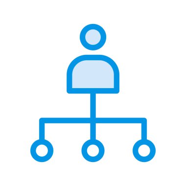 Analitik grafik düz simgesi beyaz arka plan, vektör, illüstrasyon izole