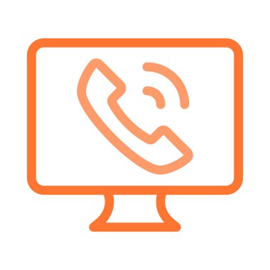 Telefon simgesi vektör illüstrasyonu 