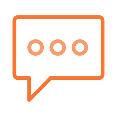 Sohbet simgesi vektör illüstrasyonu 