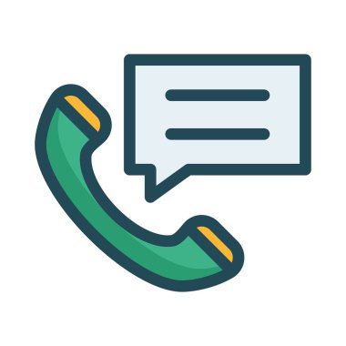 Telefon simgesi vektör illüstrasyonu 