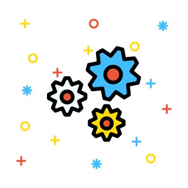 Web renk tasarım simgesi geliştirme için 