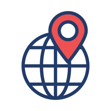 İşaretçi düz simgesi, vektör çizim 