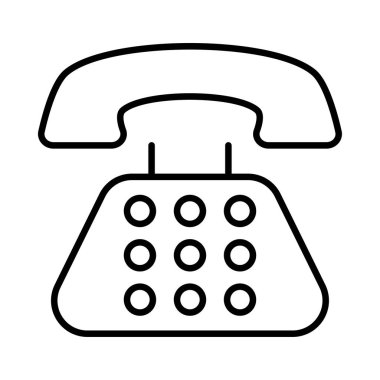 Telefon simgesi vektör illüstrasyonu 