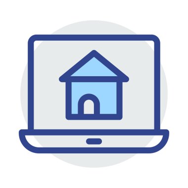 Mavi web renk tasarım simgesi geliştirme için 