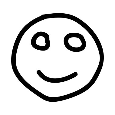 Gülümse ikon vektör illüstrasyonu 