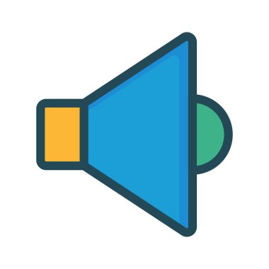 hoparlör simgesi vektör çizim 