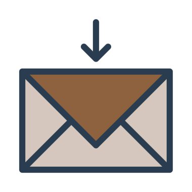 ileti ikonu vektör illüstrasyonu 