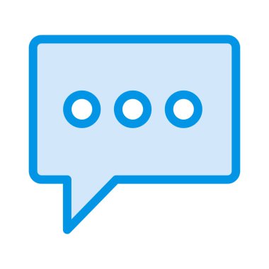 Sohbet simgesi vektör illüstrasyonu 