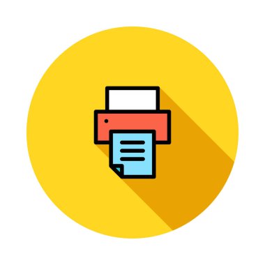 Yazıcı simgesi tasarım, vektör