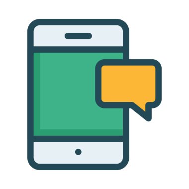 ileti ikonu vektör illüstrasyonu 