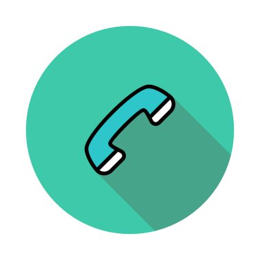 Web geliştirme için telefon simgesi. Vektör çizim