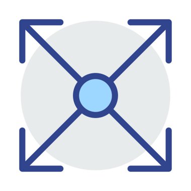 Mavi web renk tasarım simgesi geliştirme için 