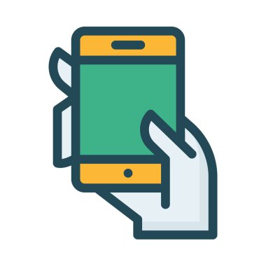 Web geliştirme için mobil tasarım simgesi. Vektör çizim