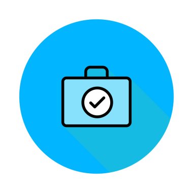 çanta simgesi vektör illüstrasyonu 