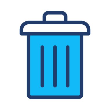 Geri dönüşüm kutusu izole anahat, vektör