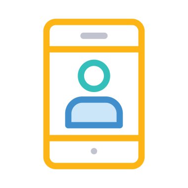 Web telefon simgesi. Vektör çizim