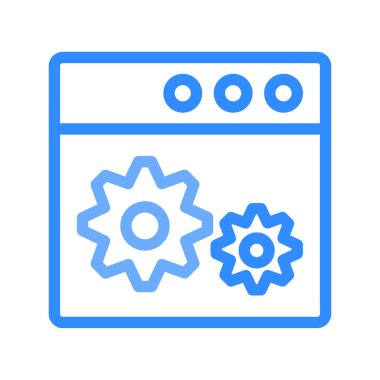 Gelişim için web tasarım simgesi. vektör illüstrasyonu