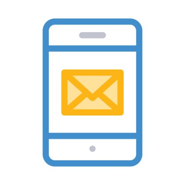 ileti ikonu vektör illüstrasyonu 