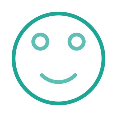 Gülümse ikon vektör illüstrasyonu 