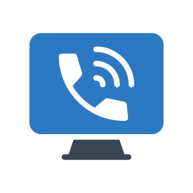 Web bağlantı renk simgesi. Vektör çizim