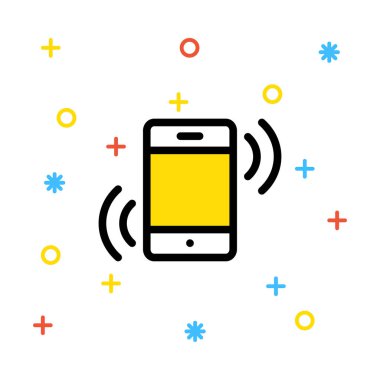  Smartphone Simgesi, vektör illüstrasyonu 