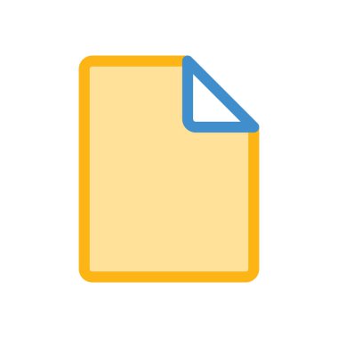 kağıt simgesi vektör illüstrasyonu 