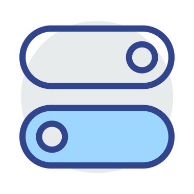 Mavi web renk tasarım simgesi geliştirme için 