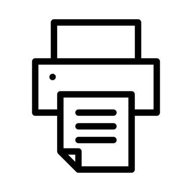 Yazıcı simgesi tasarım, vektör