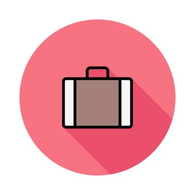 çanta simgesi vektör illüstrasyonu 