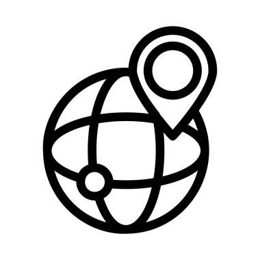 İşaretçi düz simgesi, vektör çizim 