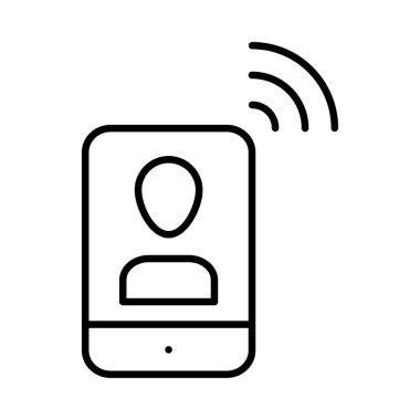 Web geliştirme için mobil tasarım simgesi. Vektör çizim