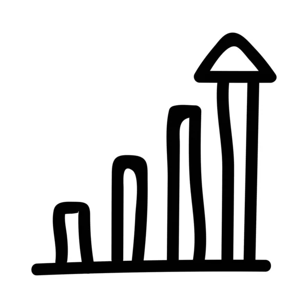 Ikona Grafiki Biznesowej Ilustracja Wektora — Wektor stockowy