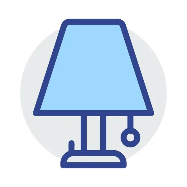 Elkülönített Objektum Bútorok Lámpabúra Jele — Stock Vector