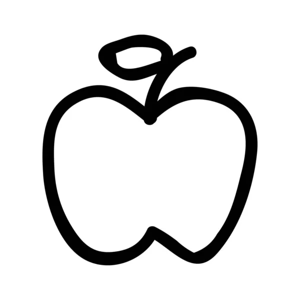 Иконка Яблочной Паутины Векторная Иллюстрация — стоковый вектор