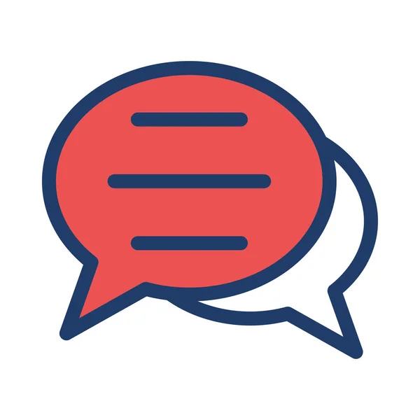 Chat Symbol Vektor Illustration — Stockvektor